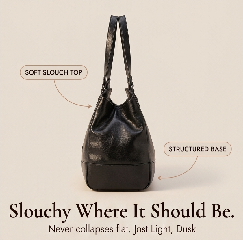 Noirvere™ — Slouchy Vegan Leather City Tote