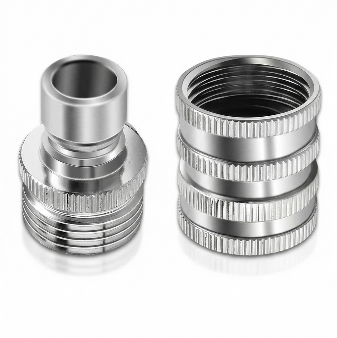 Flowsnap™ – Stainless Steel Garden Hose Quick Connect Set