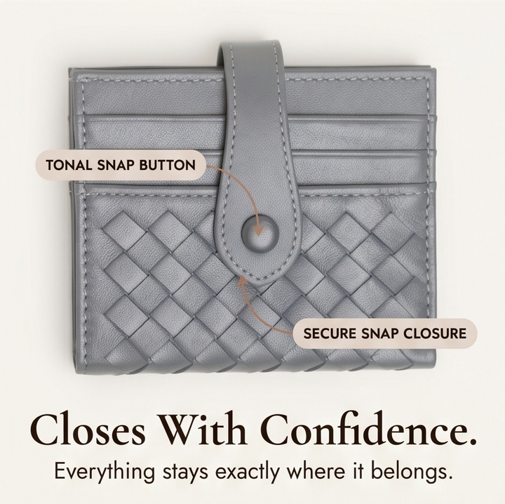 Tessara™ – Woven Lambskin Card Wallet