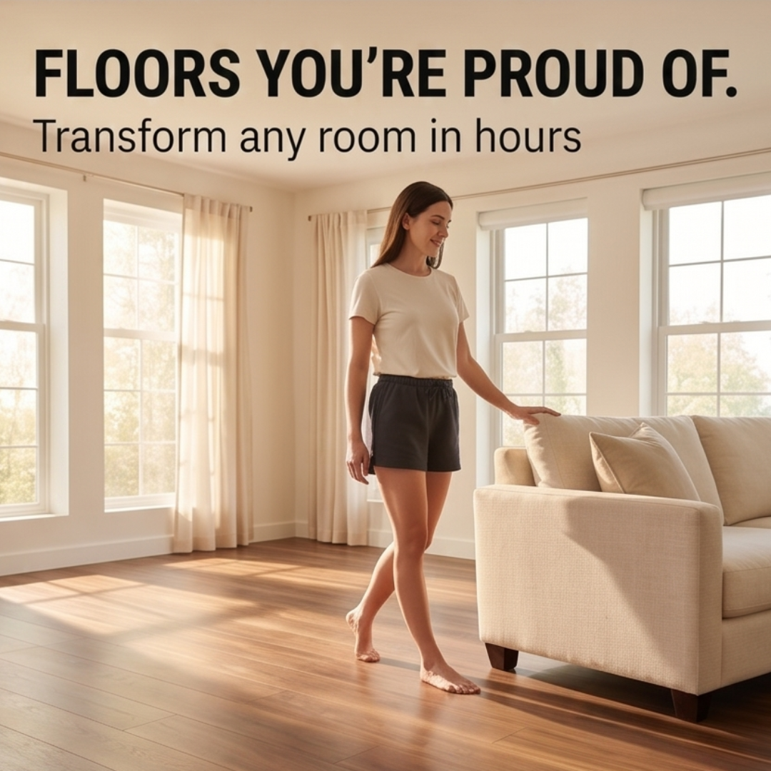 Plankly™ – Waterproof Wood-Grain Floor Roll