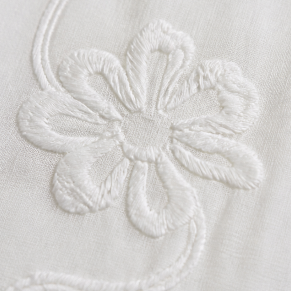 Florenza™ – Embroidered Ruffle Blouse