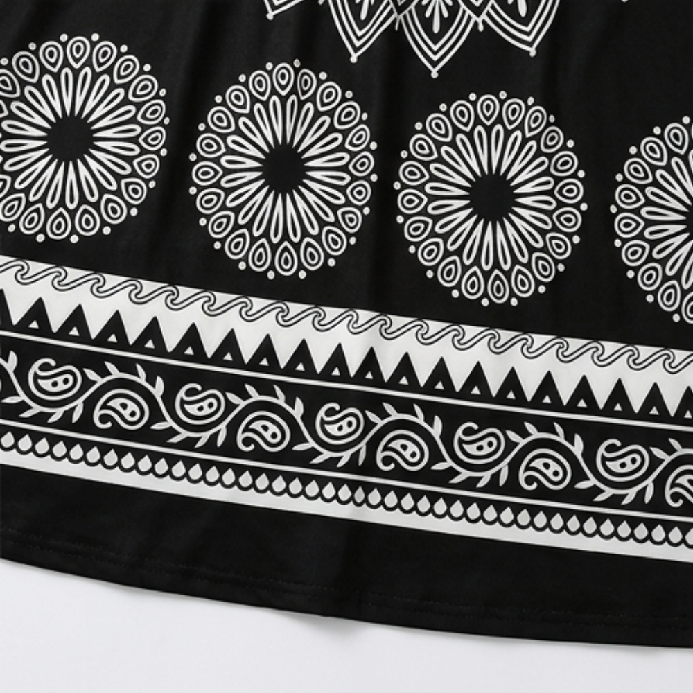 Mandara™ – Bohemian Mandala Maxi Dress