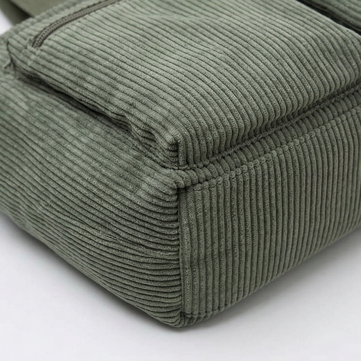 Clovera™ – Multi Pocket Corduroy Shoulder Bag