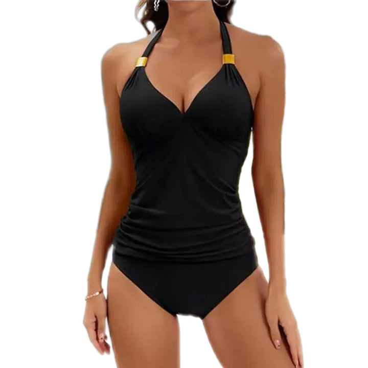 Rivella™ – Tummy Smoothing Halter Tankini Set