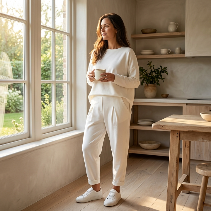 Lunaire™ Soft Cotton Two Piece Lounge Set