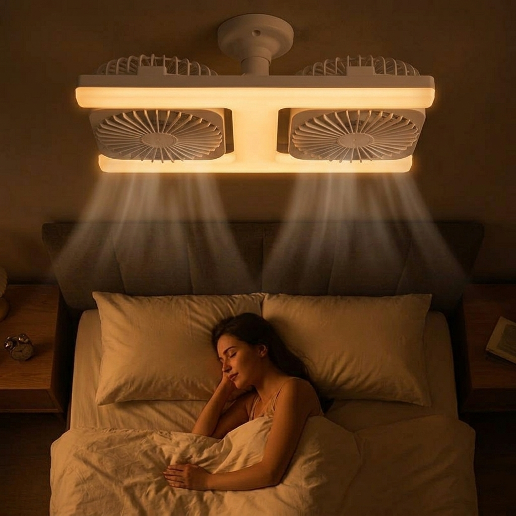 Breezo™ – Screw-In Ceiling Fan with LED Light