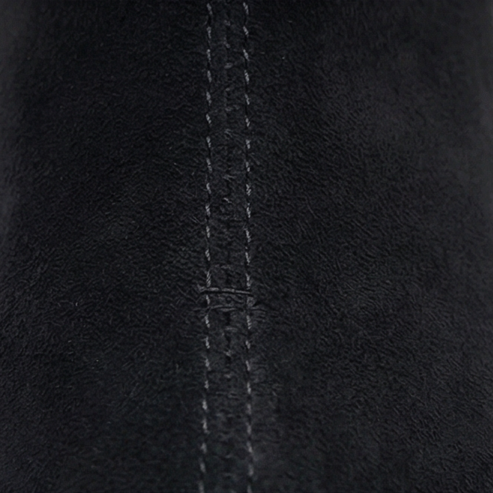 Cozella™ – Knit Cuff Suede Ankle Booties
