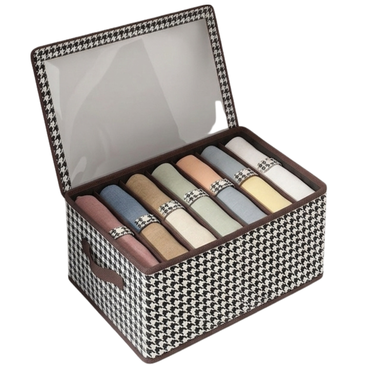 Gridwell™ – Foldable 9 Grid Clothes Organizer Box