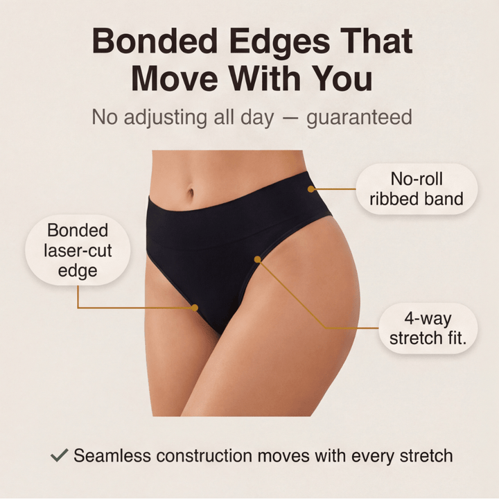 Veluna™ – Seamless Cotton Sport Thong (8 Pack)