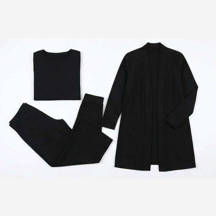 Vivara™ – Three Piece Matching Set with Longline Cardigan