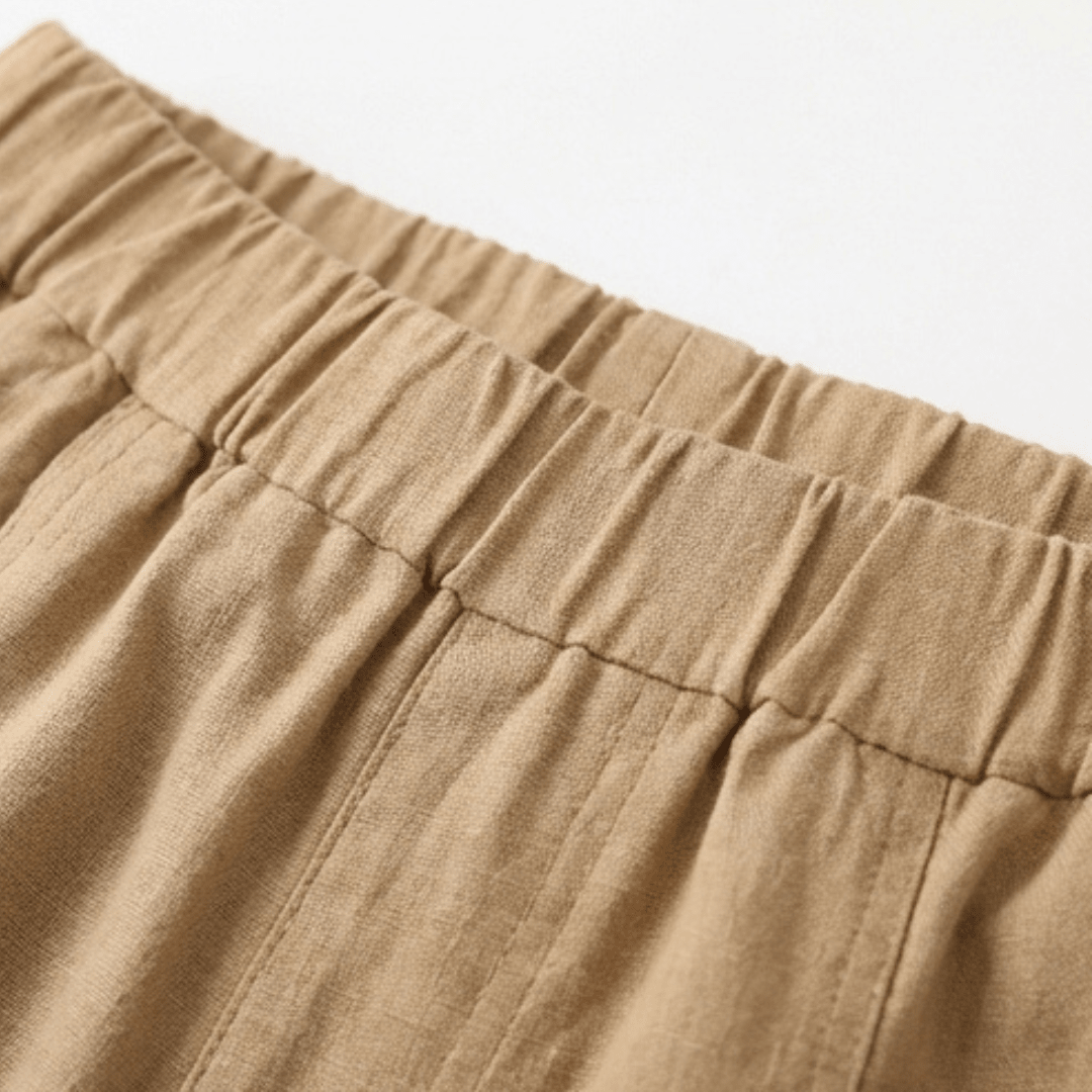 Linara™ – Cotton Linen Tapered Pants
