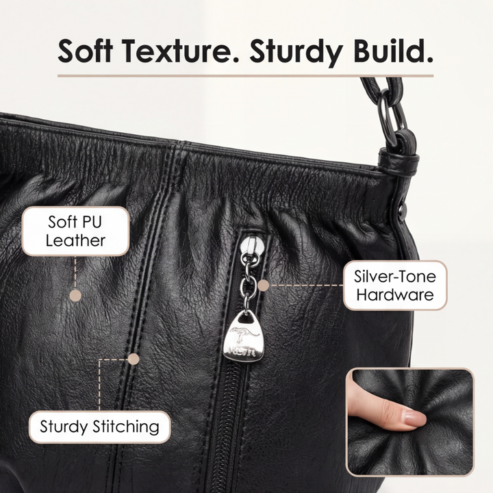 Velina™ Soft Pleated Crossbody Bag