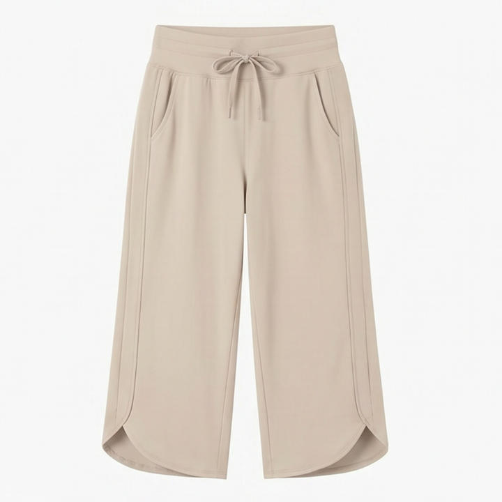 Lunavia™ Wide-Leg Tulip-Hem Capri Pants with Pockets