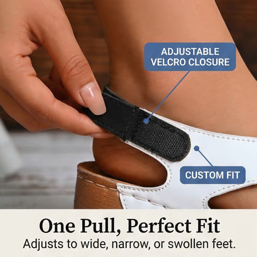 Solenna™ – Cushioned Orthopedic Sandals for All Day Comfort
