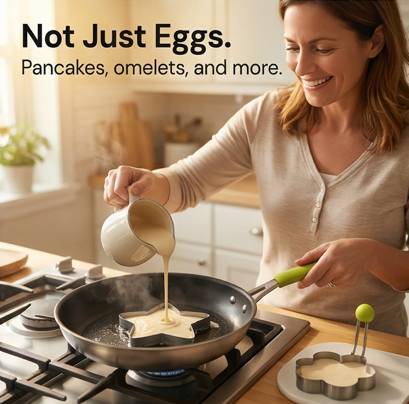 Crackle™ – Fun Shape Egg and Pancake Molds
