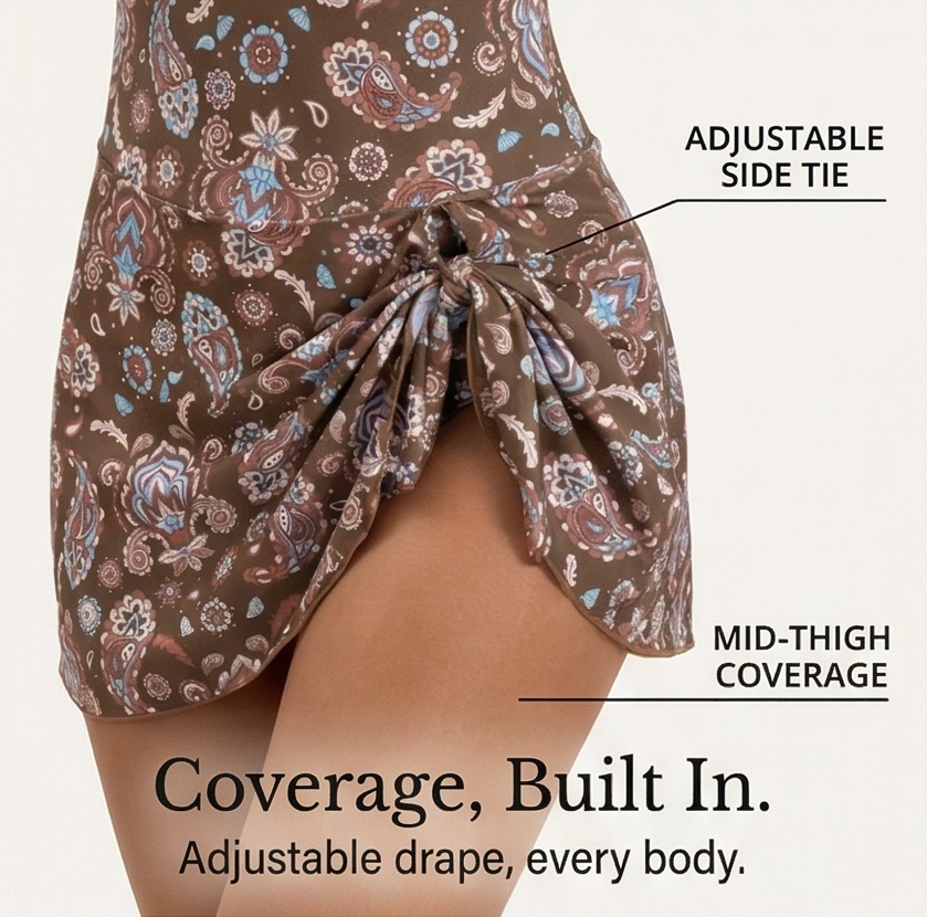 Rivvana™ – Sarong Tie Swim Dress