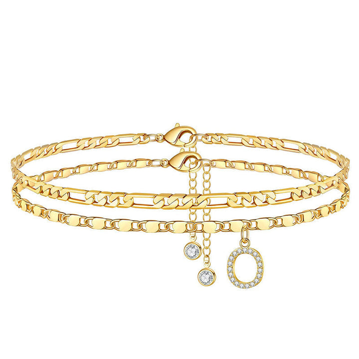 Letterly™ – Letter Layered Anklet
