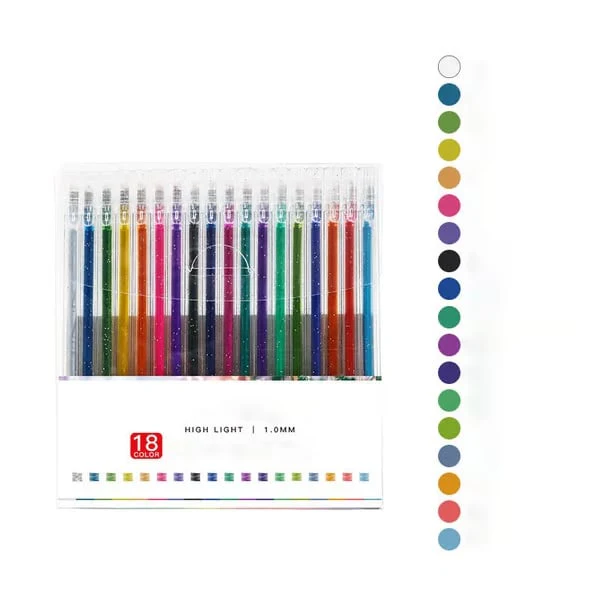 Glintara™ – Shimmering Glitter Gel Pen Set