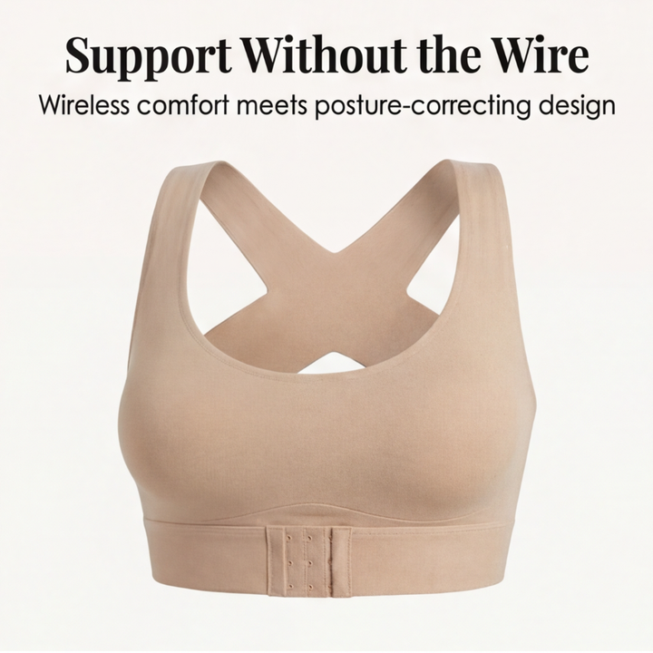 PosturaBella™ - Cross-Back Wireless Support Bra