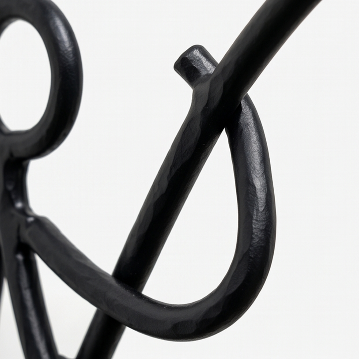 Ironley™ Hand-Forged Iron Fisherman Garden Bracket