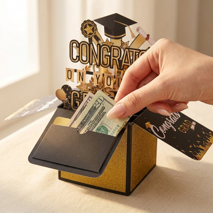 LumiCard™ - 3D Pop-Up Graduation Card for Class of 2026