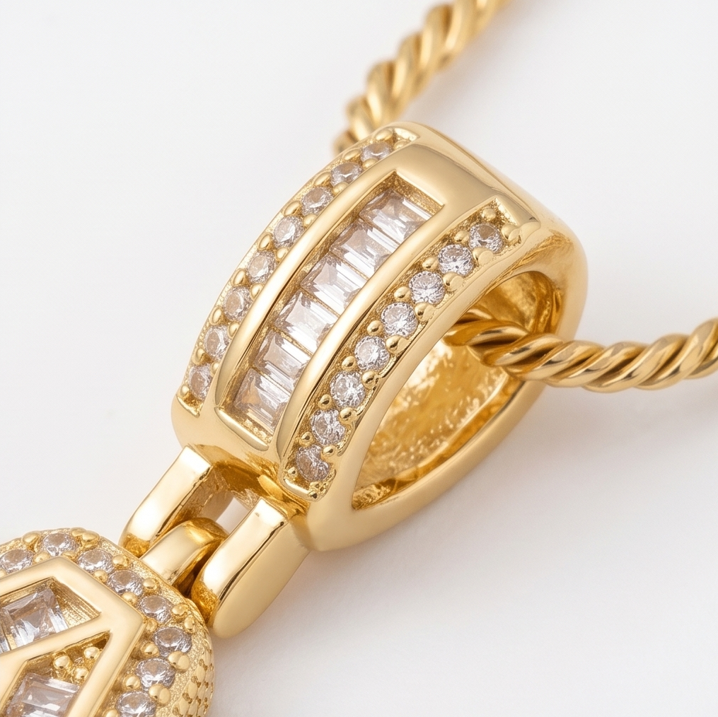 Luneria™ - Two-Piece Initial Pendant Necklace Set