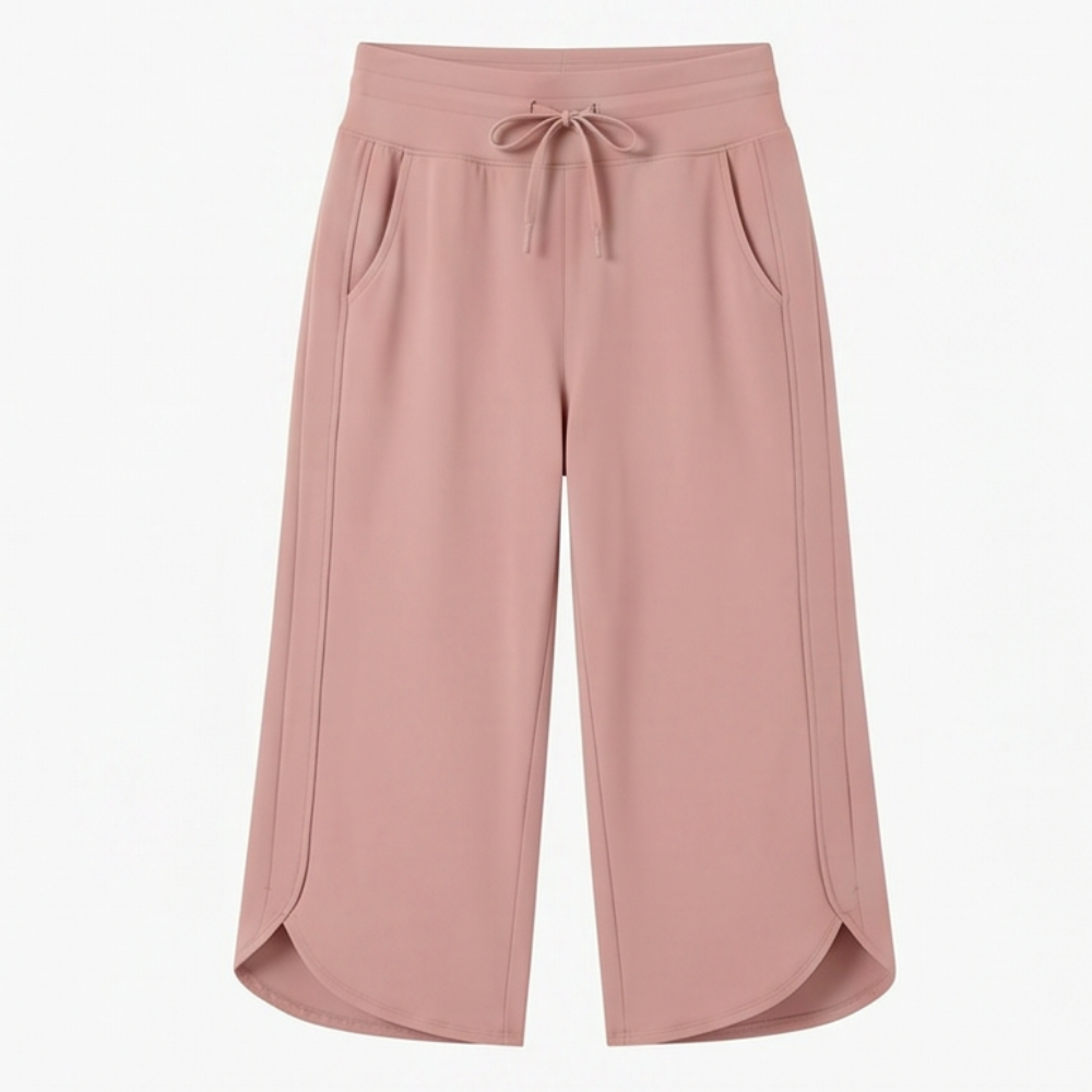 Lunavia™ Wide-Leg Tulip-Hem Capri Pants with Pockets
