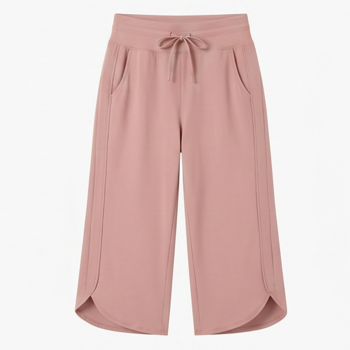 Lunavia™ Wide-Leg Tulip-Hem Capri Pants with Pockets