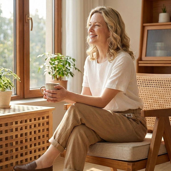 Linara™ – Cotton Linen Tapered Pants