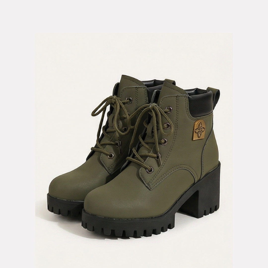 Stridara™ Lightweight Chunky Platform Combat Boot