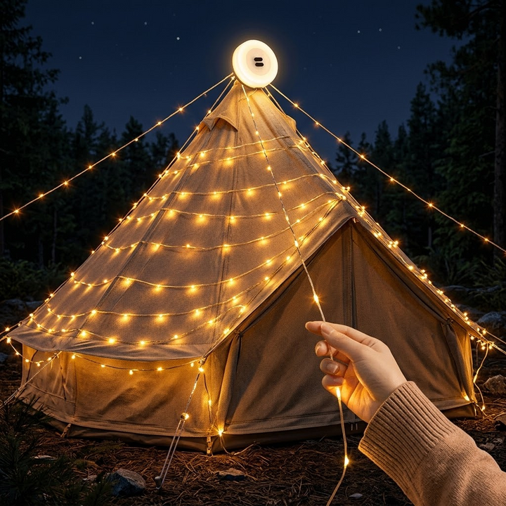 Glowva™ — Rechargeable Camping String Lights