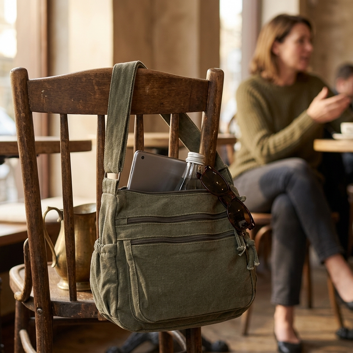 Carvia™ Washed Canvas Everyday Hobo Bag