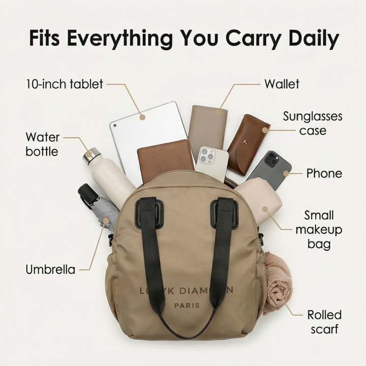 Carryvé™ 3 in 1 Convertible Nylon Backpack