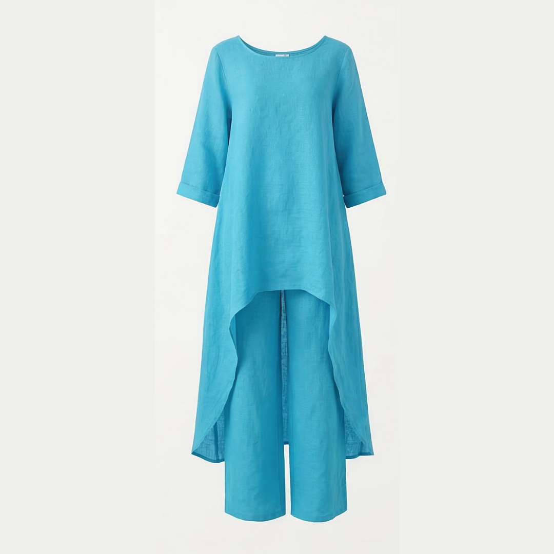 Vivara™ – Flowy High Low Tunic Set