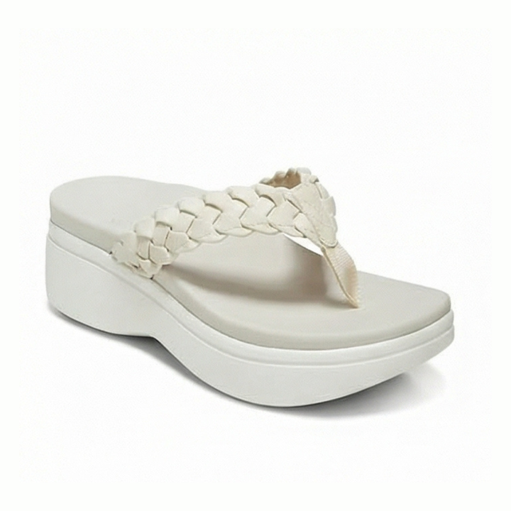 Soléna™ – Braided Platform Sandal for All Day Comfort