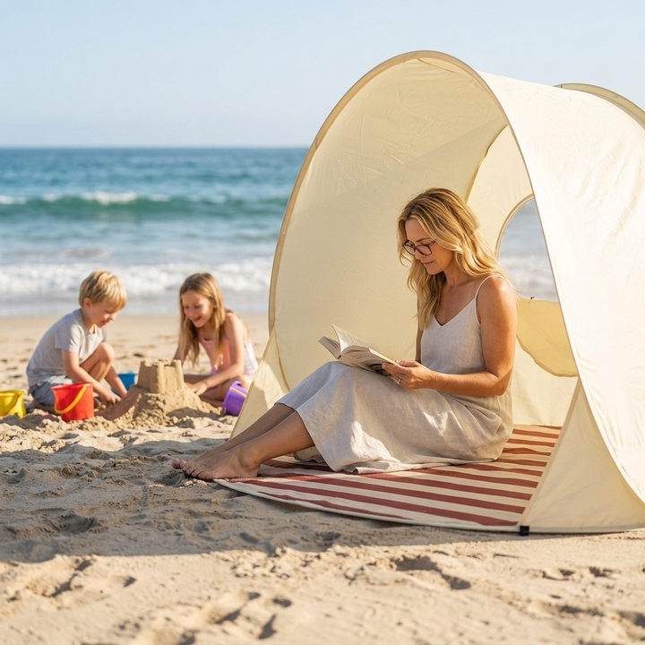 Shadespring™ – Instant Pop Up Beach Tent