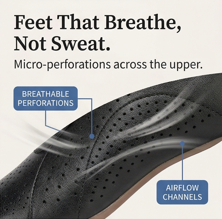 Aerella™ – Breathable Perforated Block Heel Lace Up Shoes