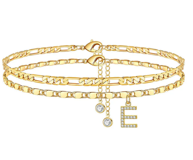 Letterly™ – Letter Layered Anklet