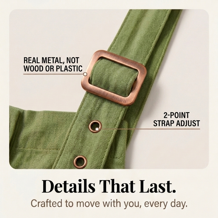 Slowlinen™ – Loose Linen Button-Front Overalls