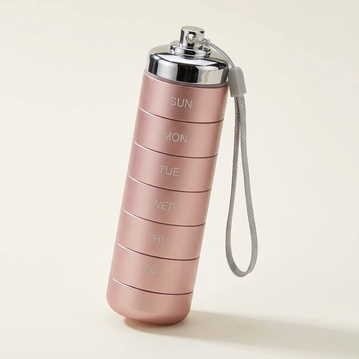 Pillvault™ – Waterproof 7 Day Aluminum Pill Organizer