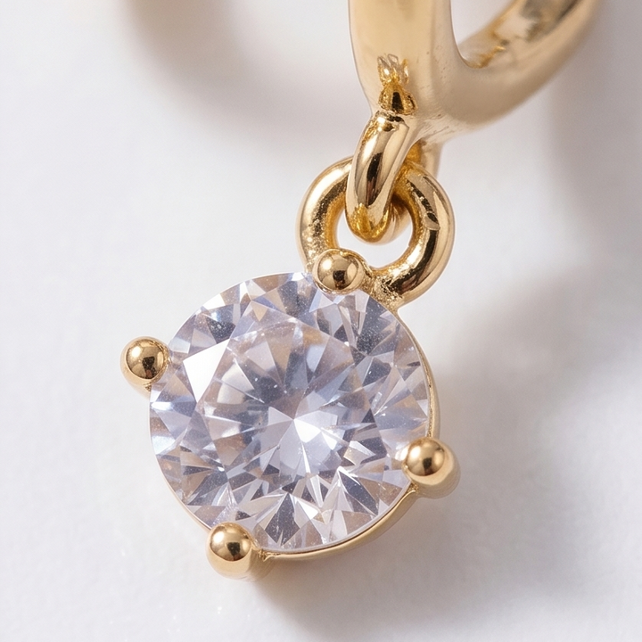 Luminelle™ – Gold Star Zircon Earrings