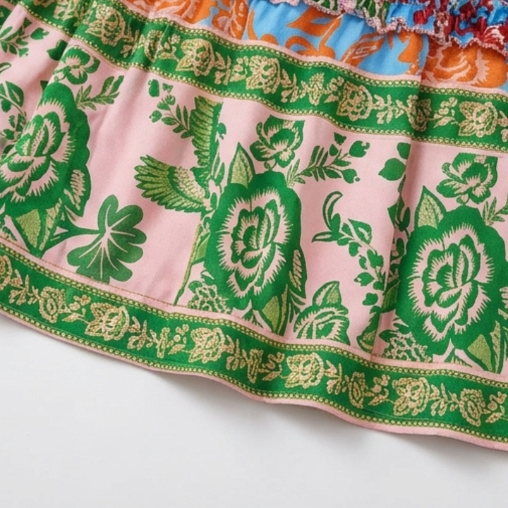 Vivanya™ – Bold Floral Summer Maxi Dress