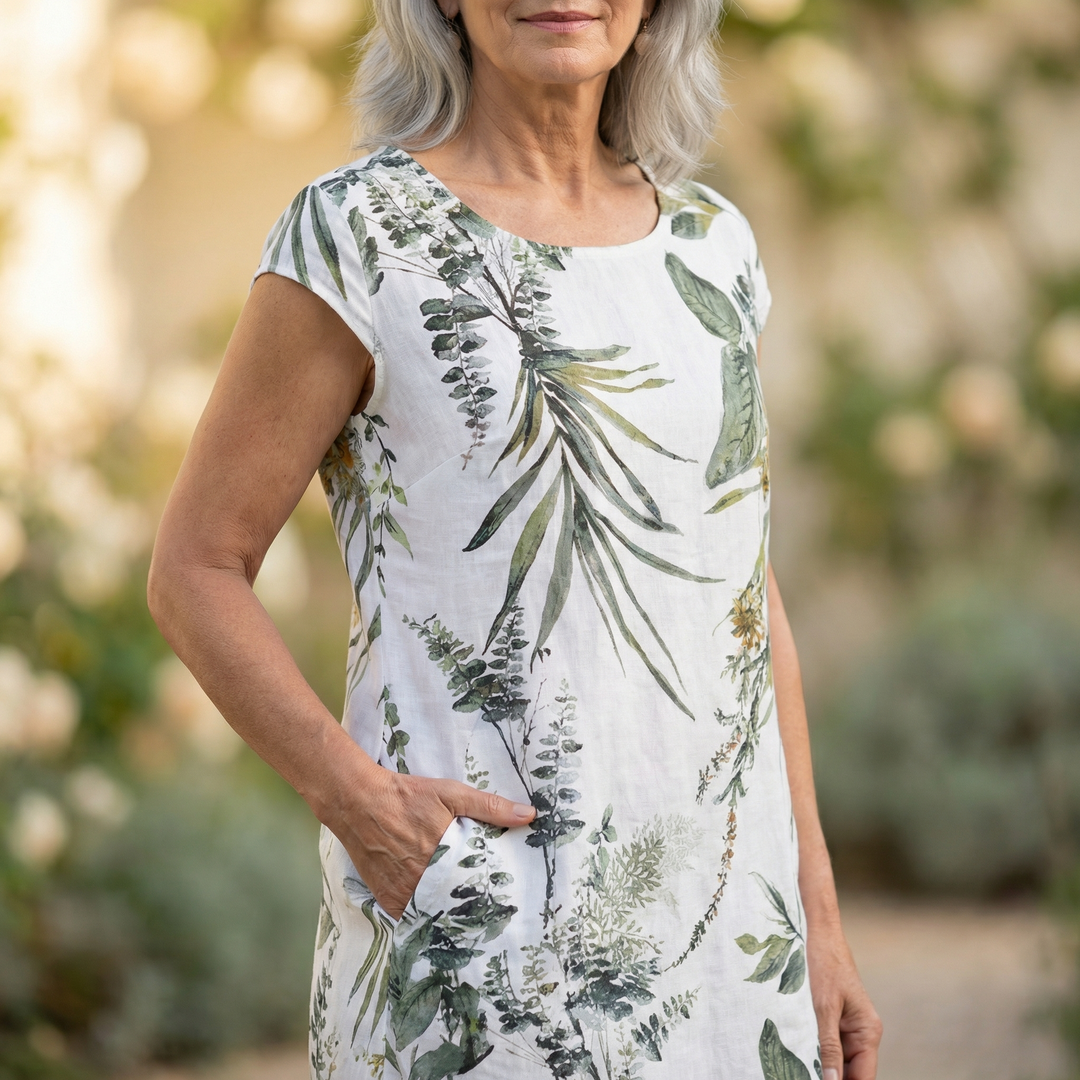 Floressa™ Botanical Print Pocket Dress