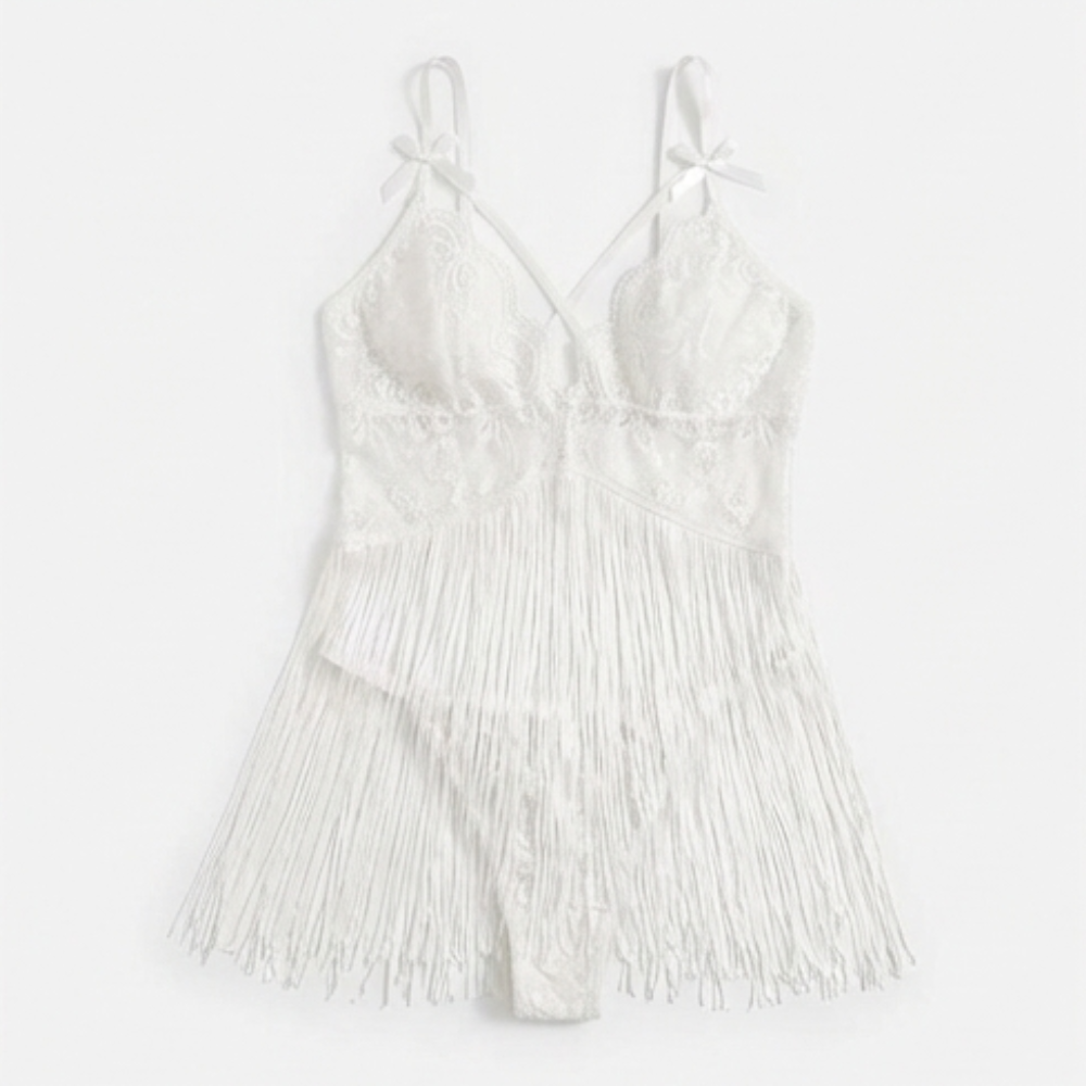 Inara™ – Lace Tassel Suspender Dress Set