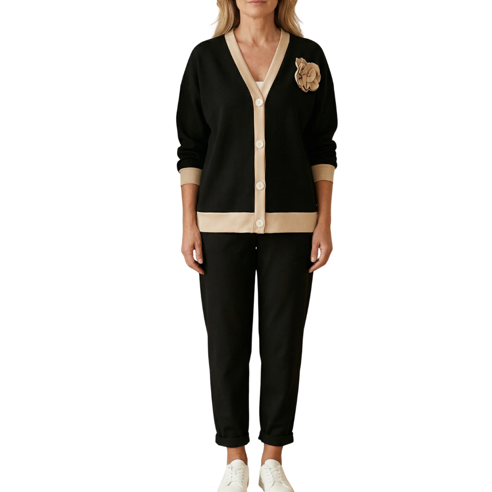 Vivara™ – Satin Trim Two Piece Matching Set
