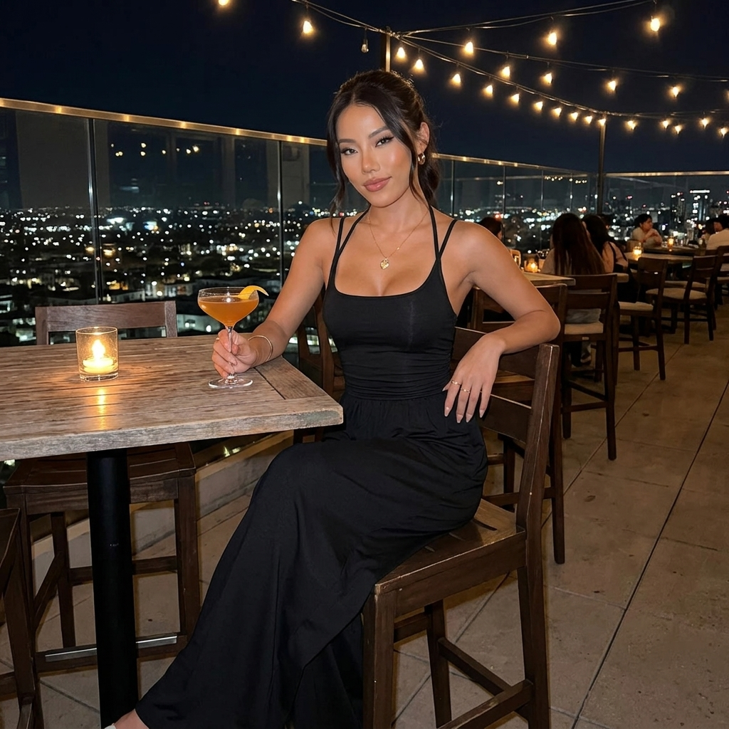 Solenne™ – Ruched Bodice Wide Leg Jumpsuit