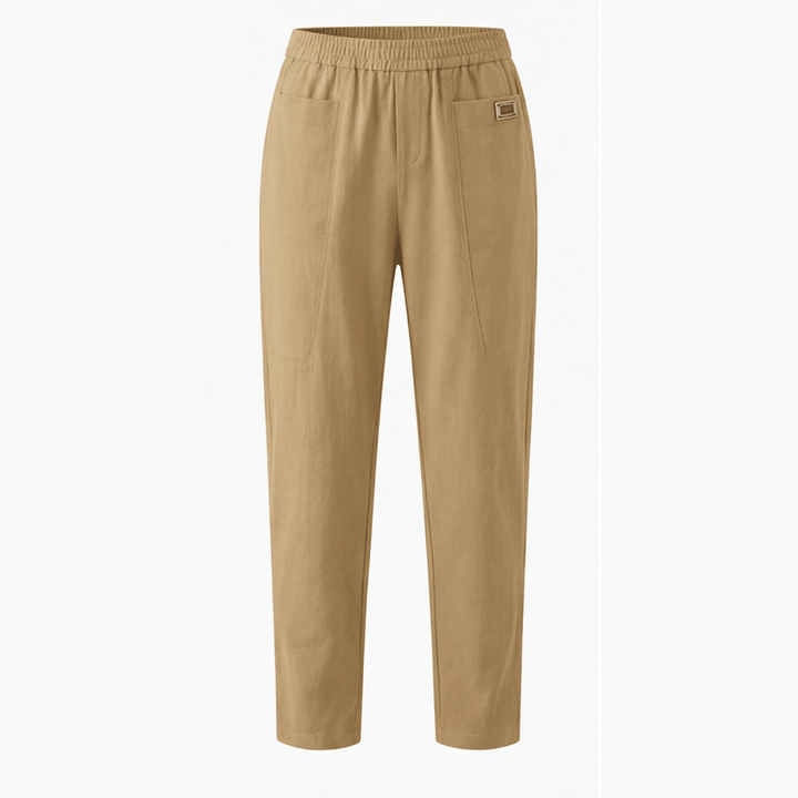Linara™ – Cotton Linen Tapered Pants