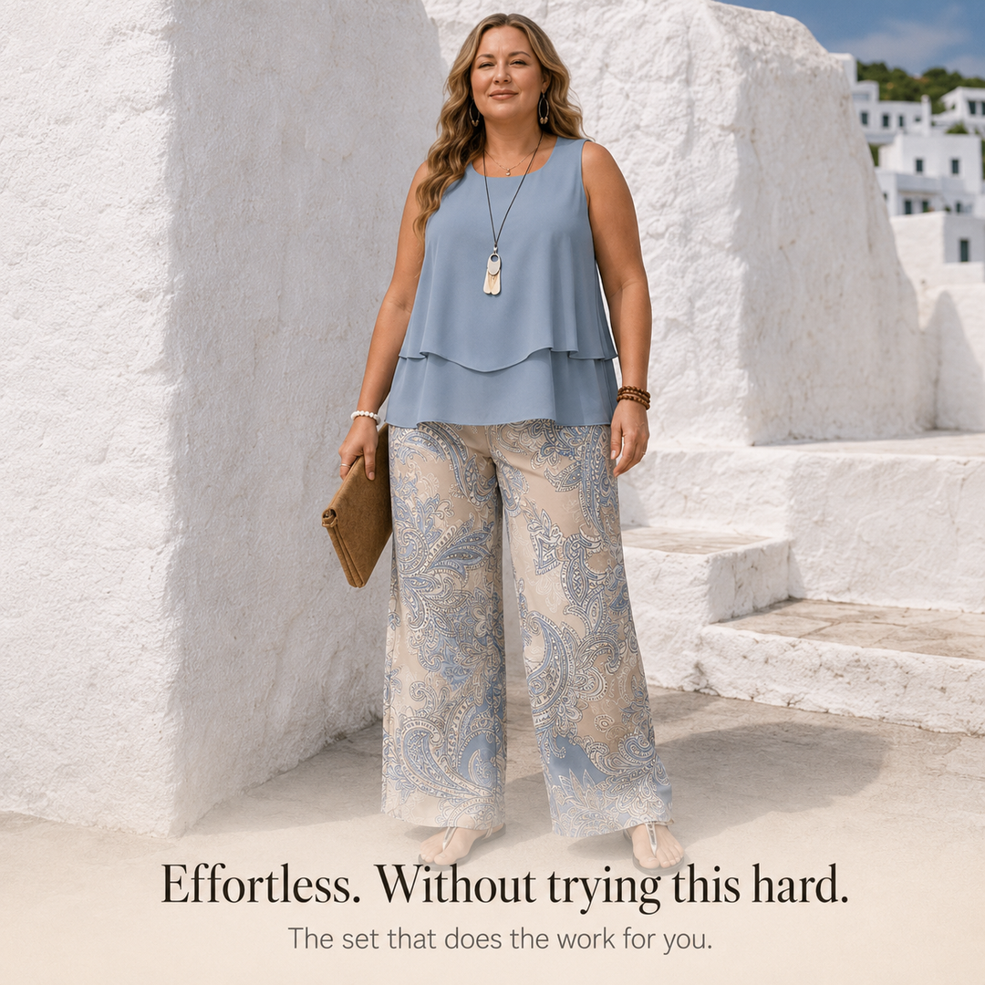 Sereluna™ – Plus Size Paisley Two-Piece Set