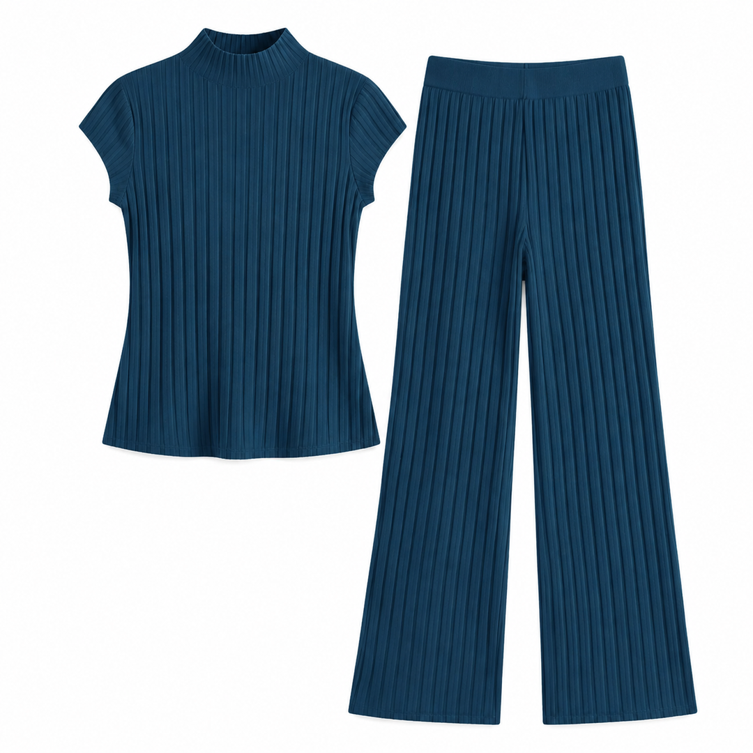 Selmira™ – Ribbed Knit Two-Piece Set
