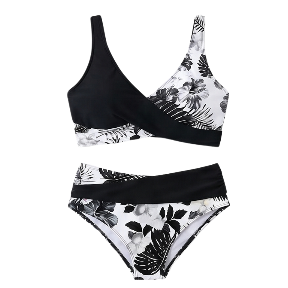 Marivela™ – Tummy-Flattering Wrap Bikini Set